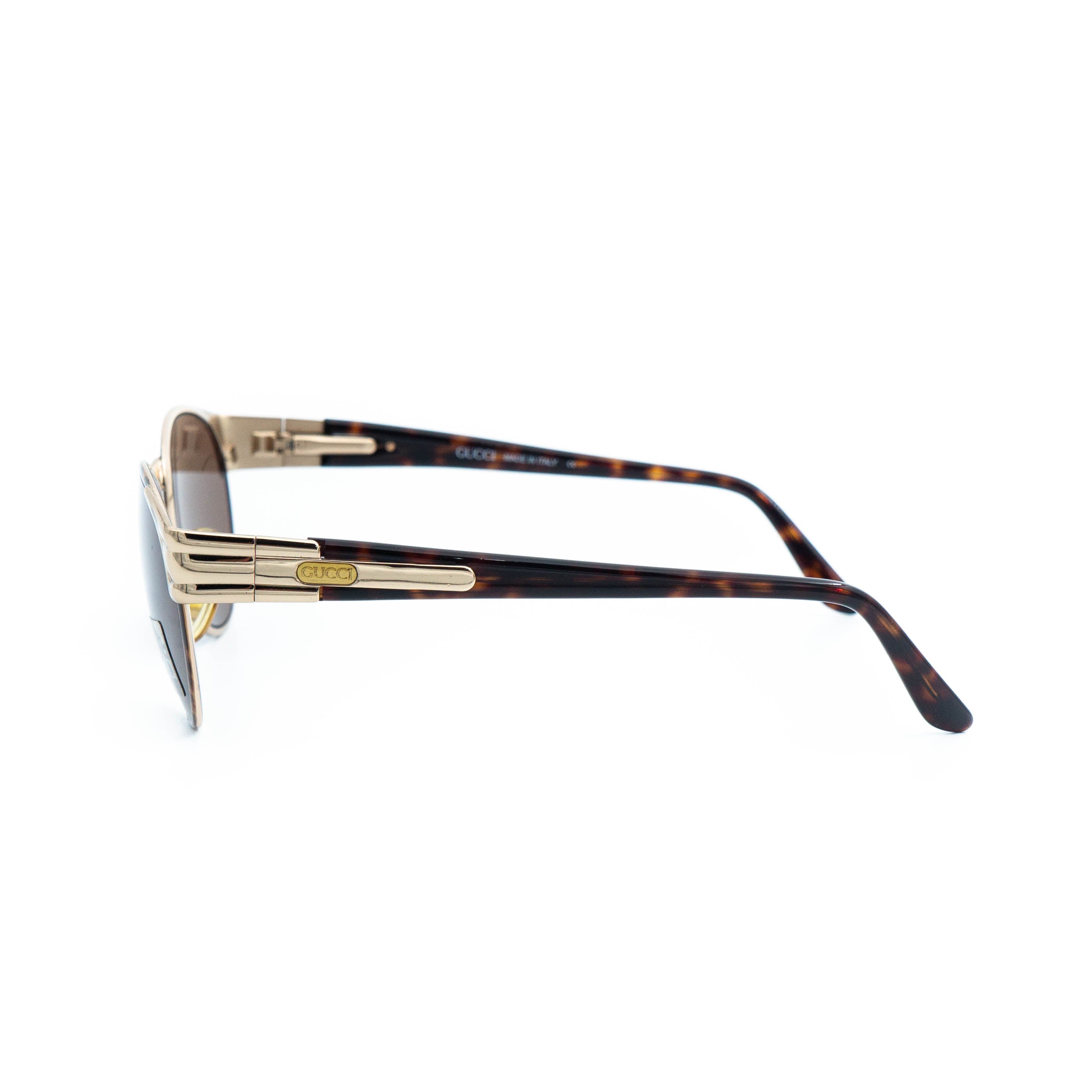 希少GUCCI フルリム サングラス GG 2360/S ゴールドブラウンY2K GUCCI GG 2360/S Brown Gold Oval Sunglasses Vintage – LAVINTA