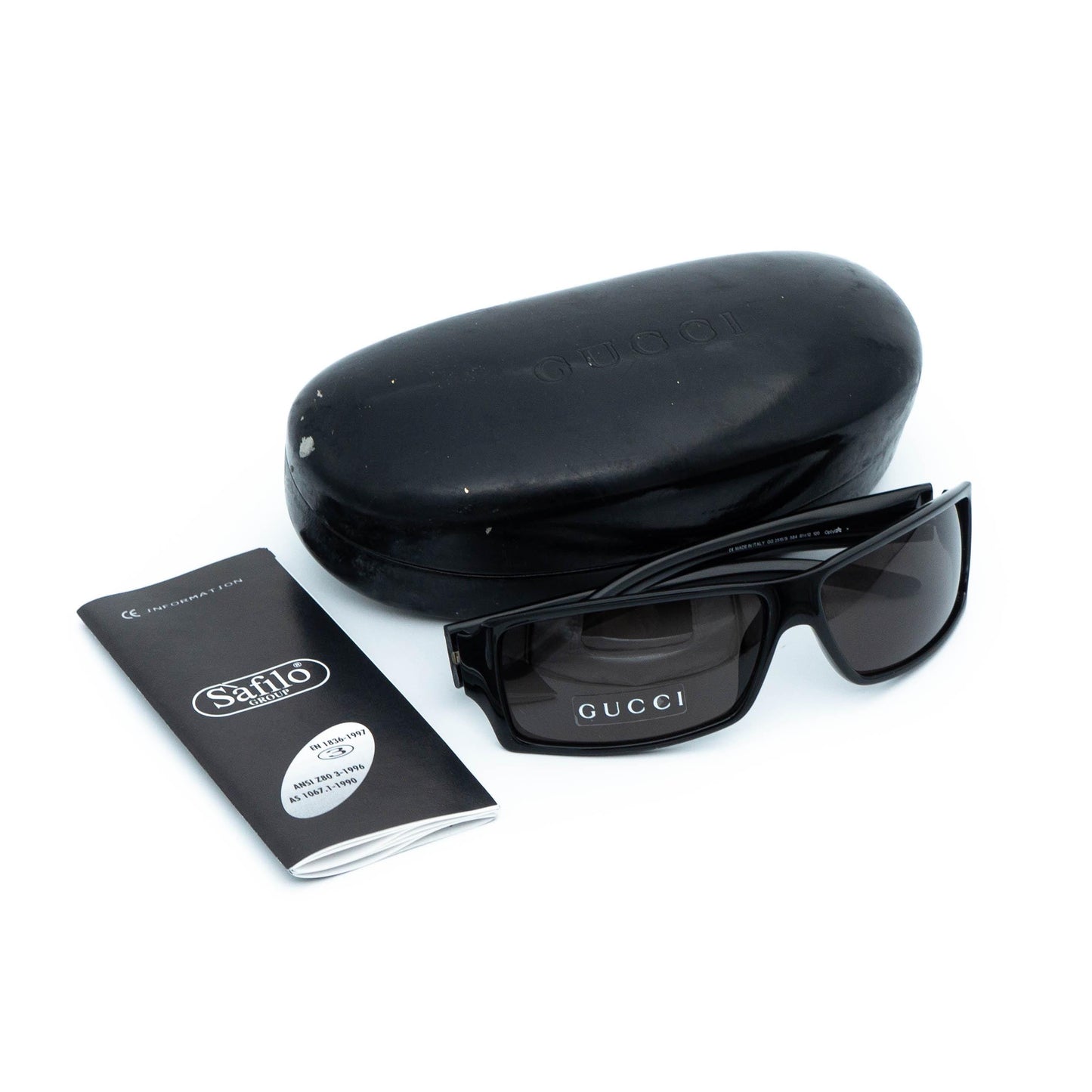 GUCCI GG 2515 black rectangular vintage sunglasses