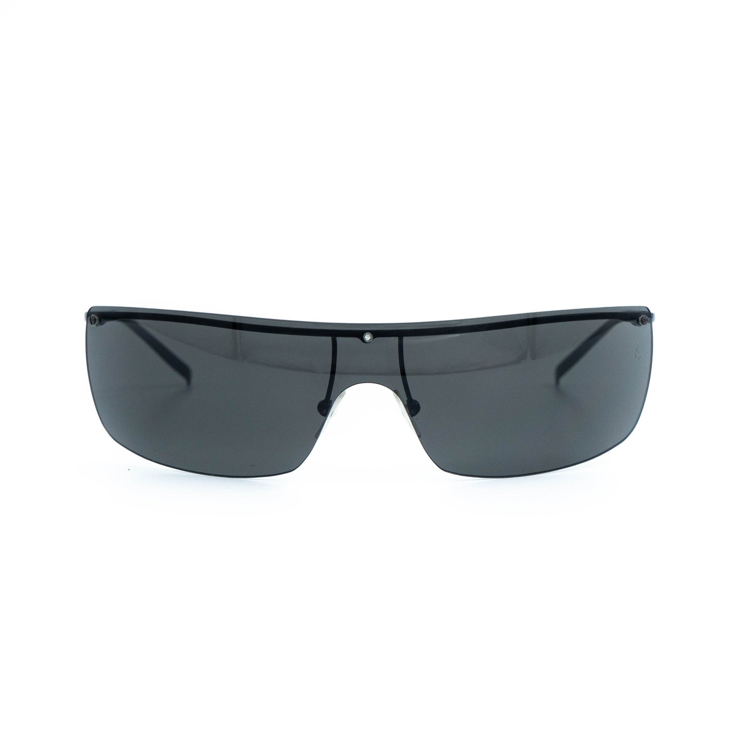 GUCCI GG 2681/S Black Shield Rimless Sunglasses Vintage