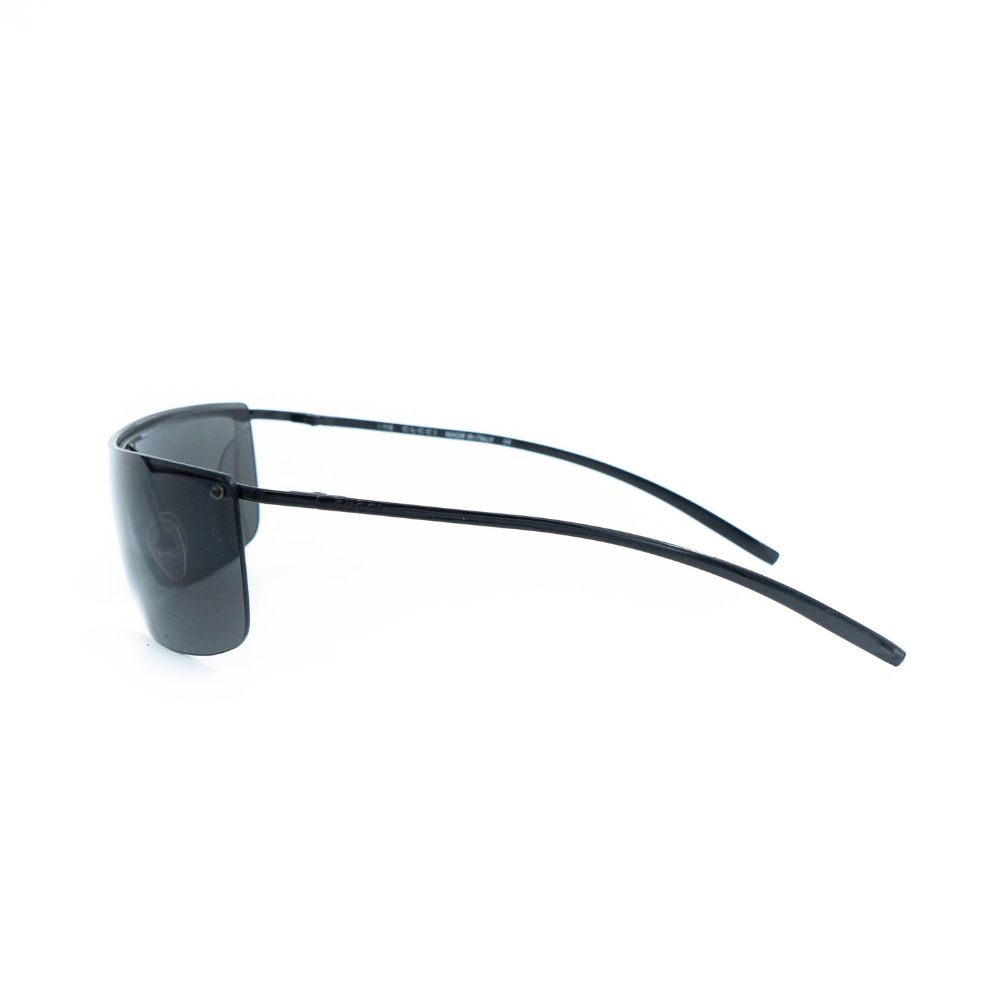 GUCCI GG 2681/S Black Shield Rimless Sunglasses Vintage