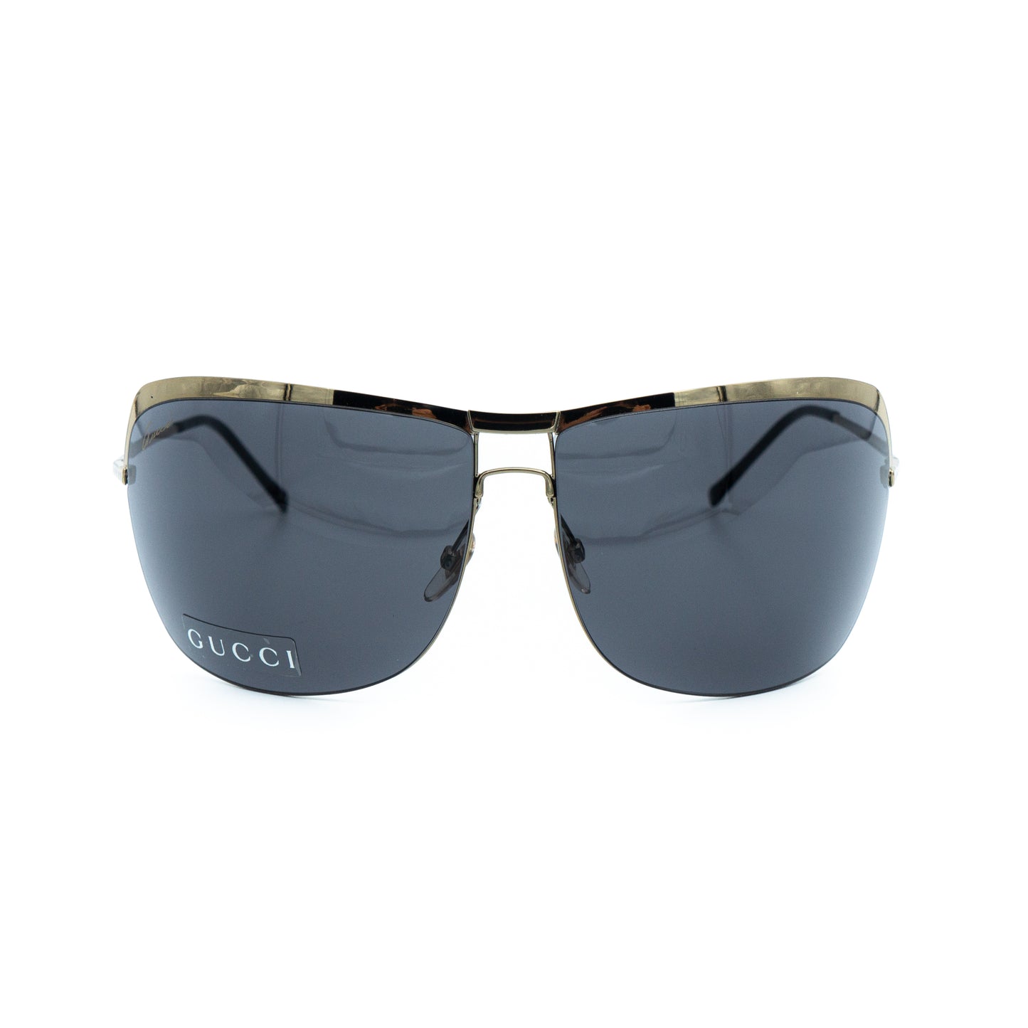 GUCCI GG 2795/S Gold Metal Oversized Sunglasses Vintage