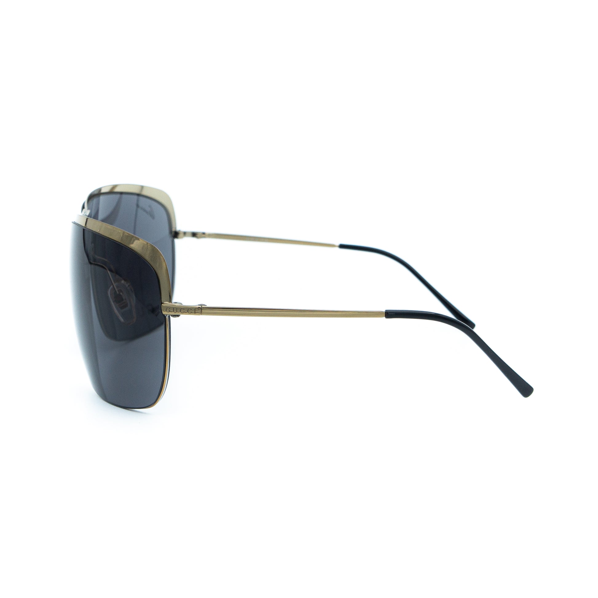 GUCCI GG 2795/S Gold Metal Oversized Sunglasses Vintage