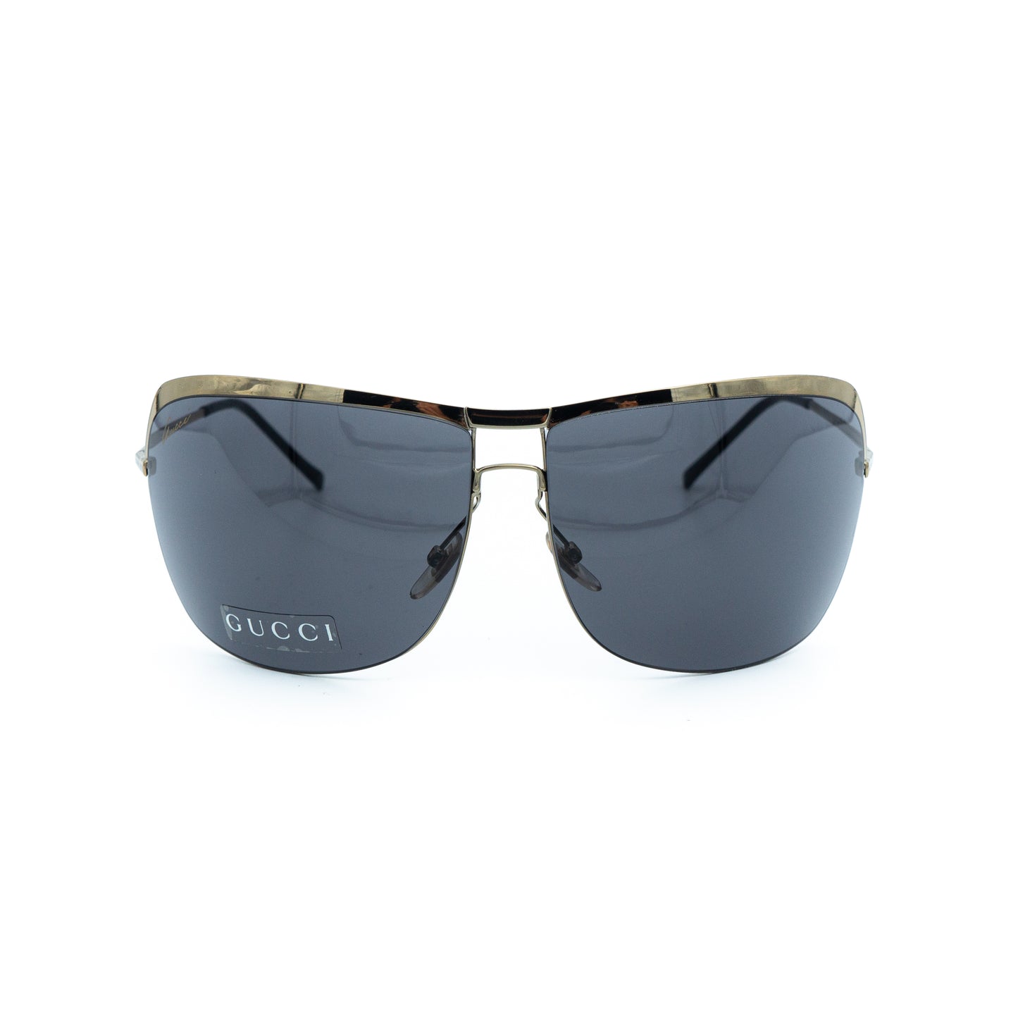 GUCCI GG 2795/S Gold Metal Oversized Sunglasses Vintage