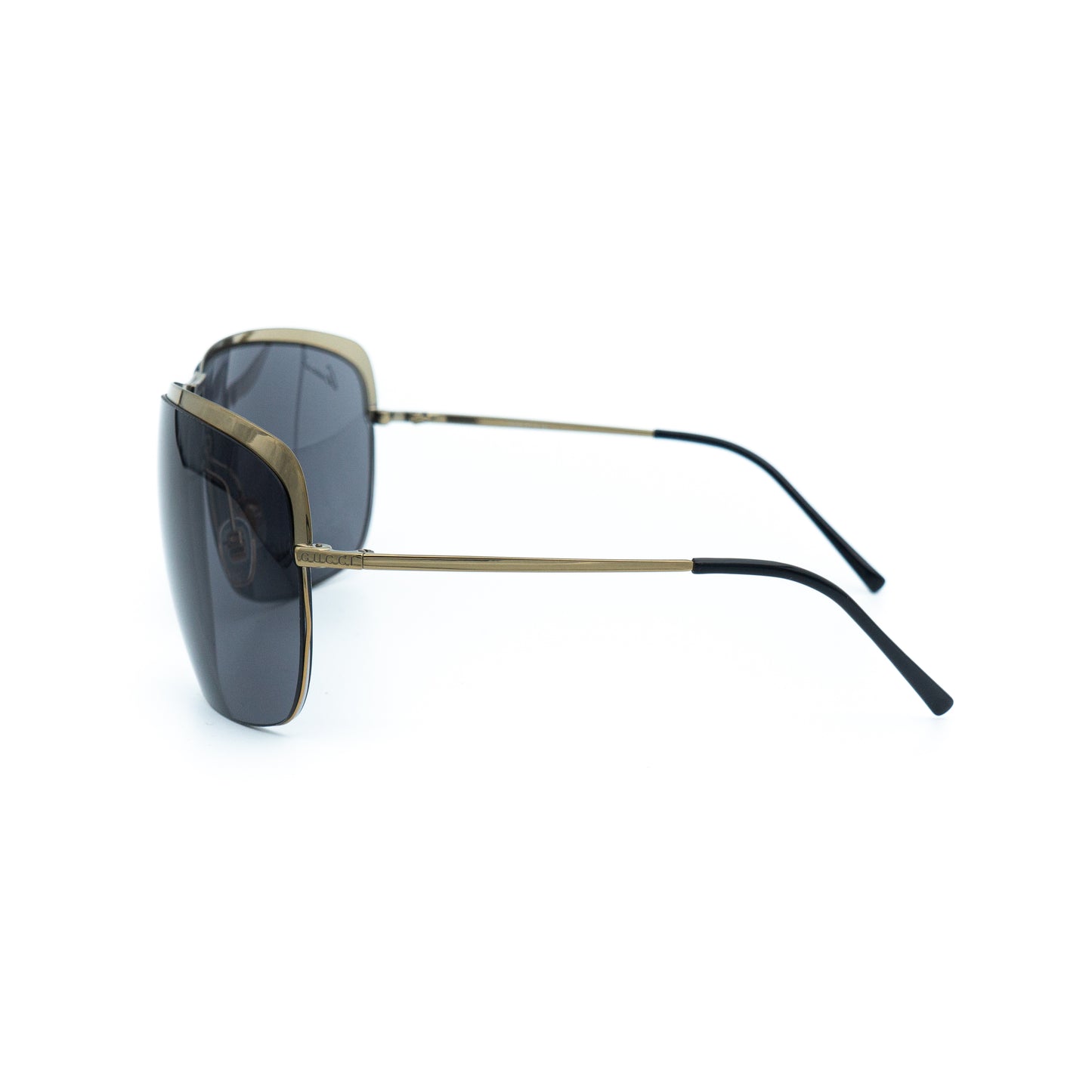 GUCCI GG 2795/S Gold Metal Oversized Sunglasses Vintage