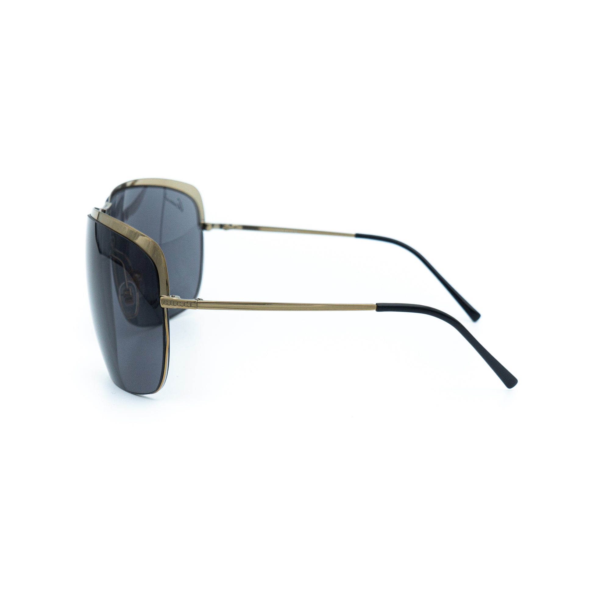 GUCCI GG 2795/S Gold Metal Oversized Sunglasses Vintage