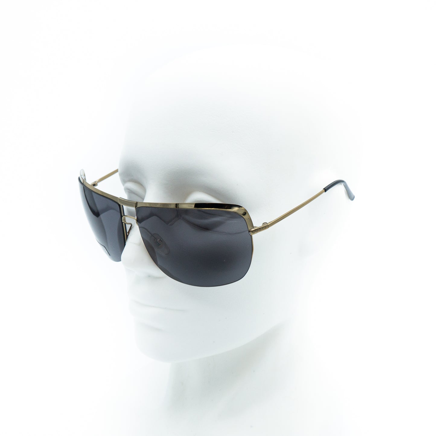 GUCCI GG 2795/S Gold Metal Oversized Sunglasses Vintage