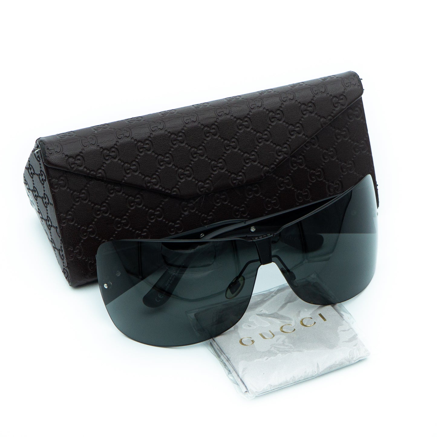 GUCCI GG 2828 Black Shield Mask Sunglasses Vintage