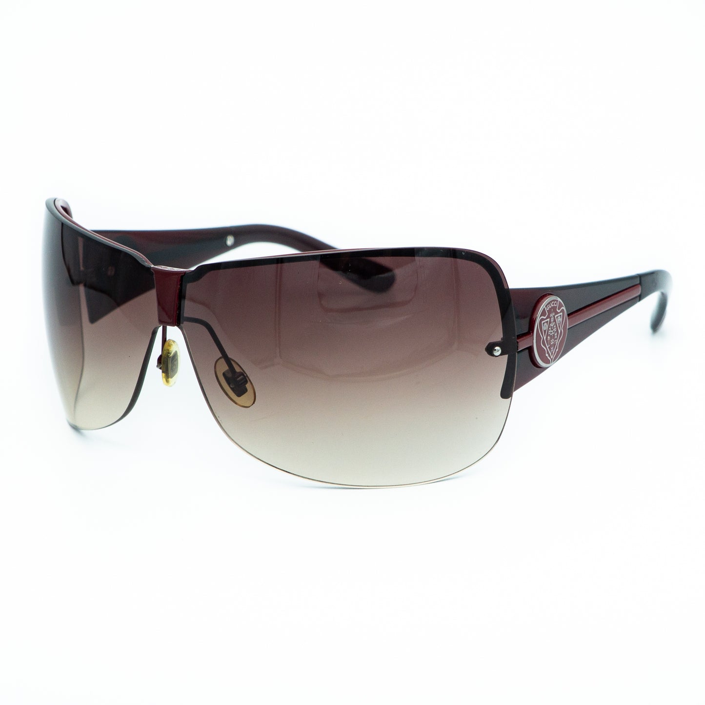 GUCCI GG 2828 Red Shield Mask Sunglasses Vintage