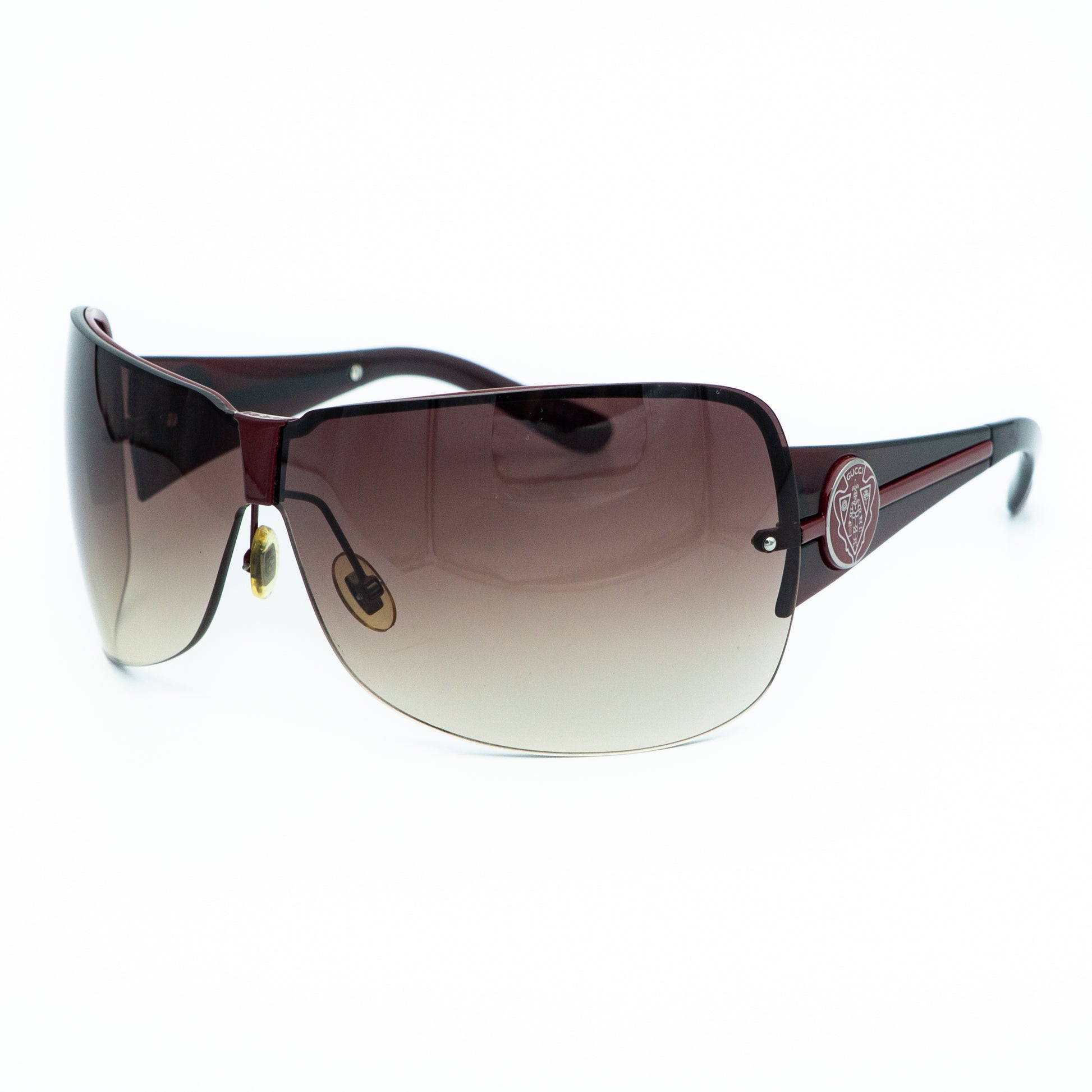 GUCCI GG 2828 Red Shield Mask Sunglasses Vintage