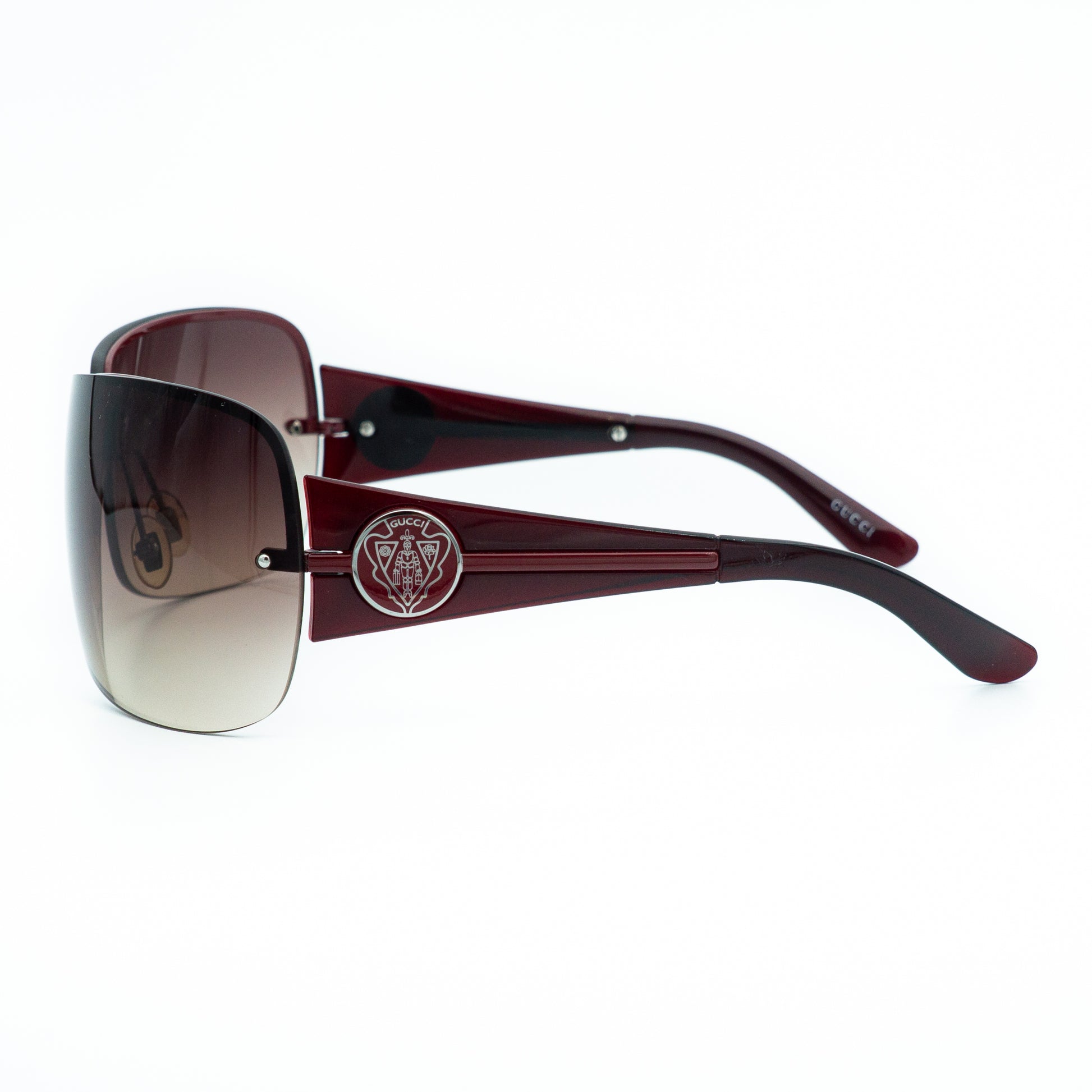 GUCCI GG 2828 Red Shield Mask Sunglasses Vintage