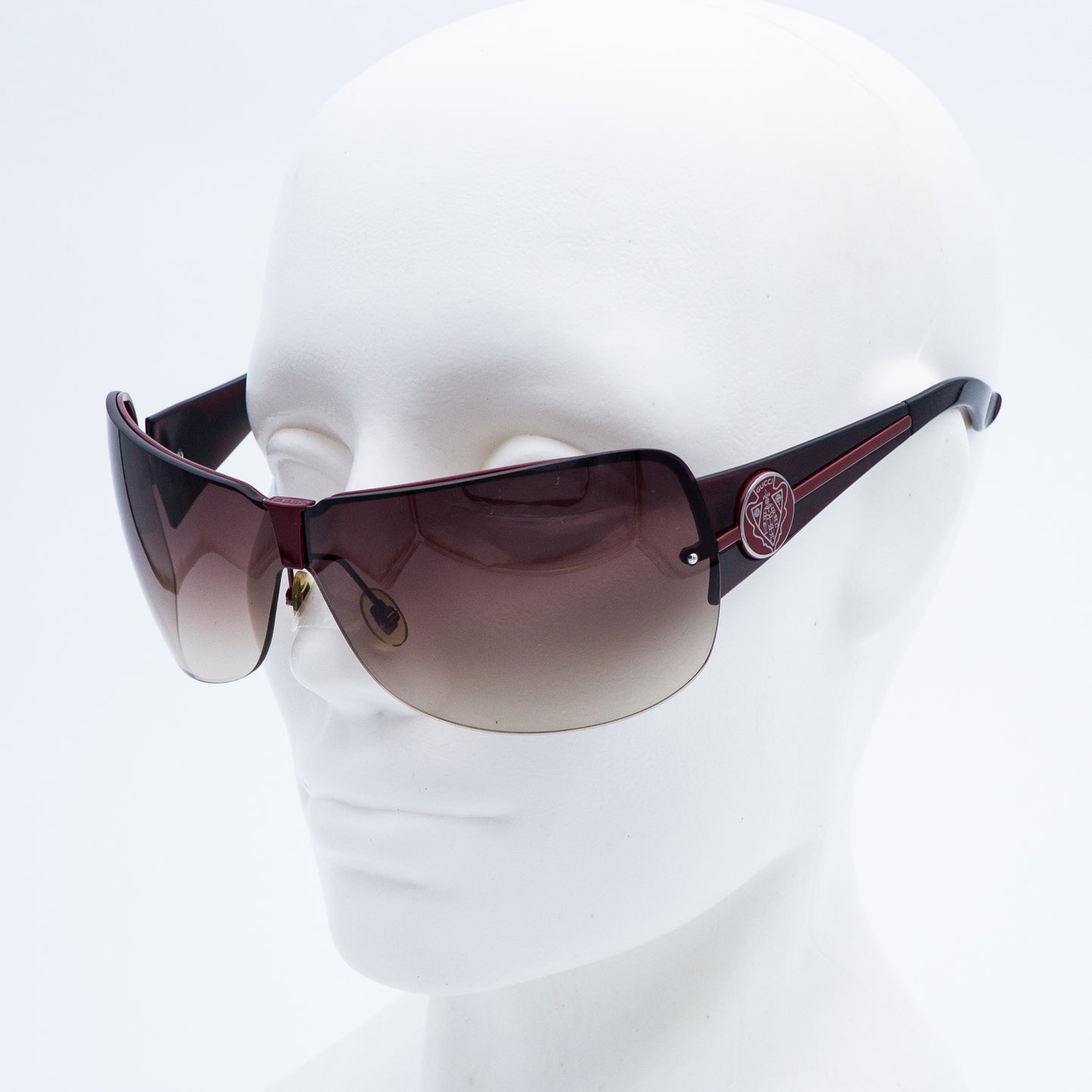 GUCCI GG 2828 Red Shield Mask Sunglasses Vintage