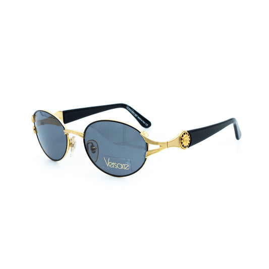 Gianni VERSACE mod 1231 Oval Gold Sunglasses Vintage