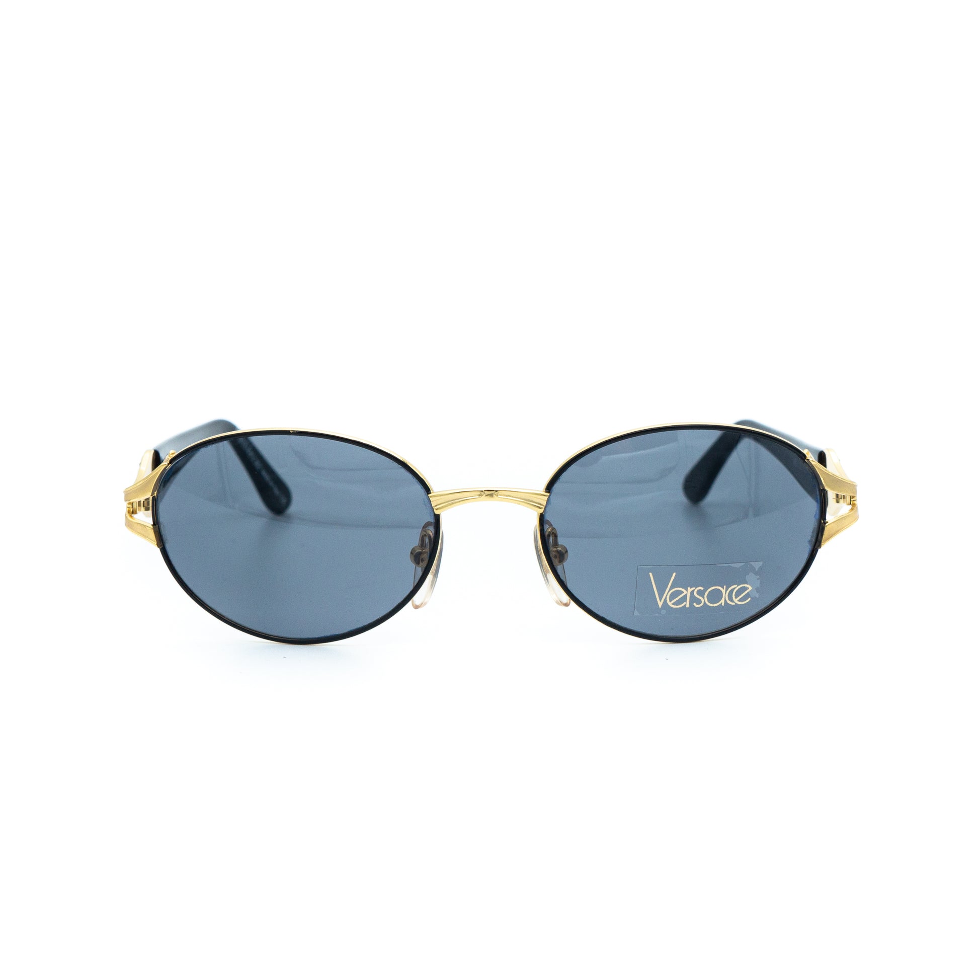 Gianni VERSACE mod 1231 Oval Gold Sunglasses Vintage