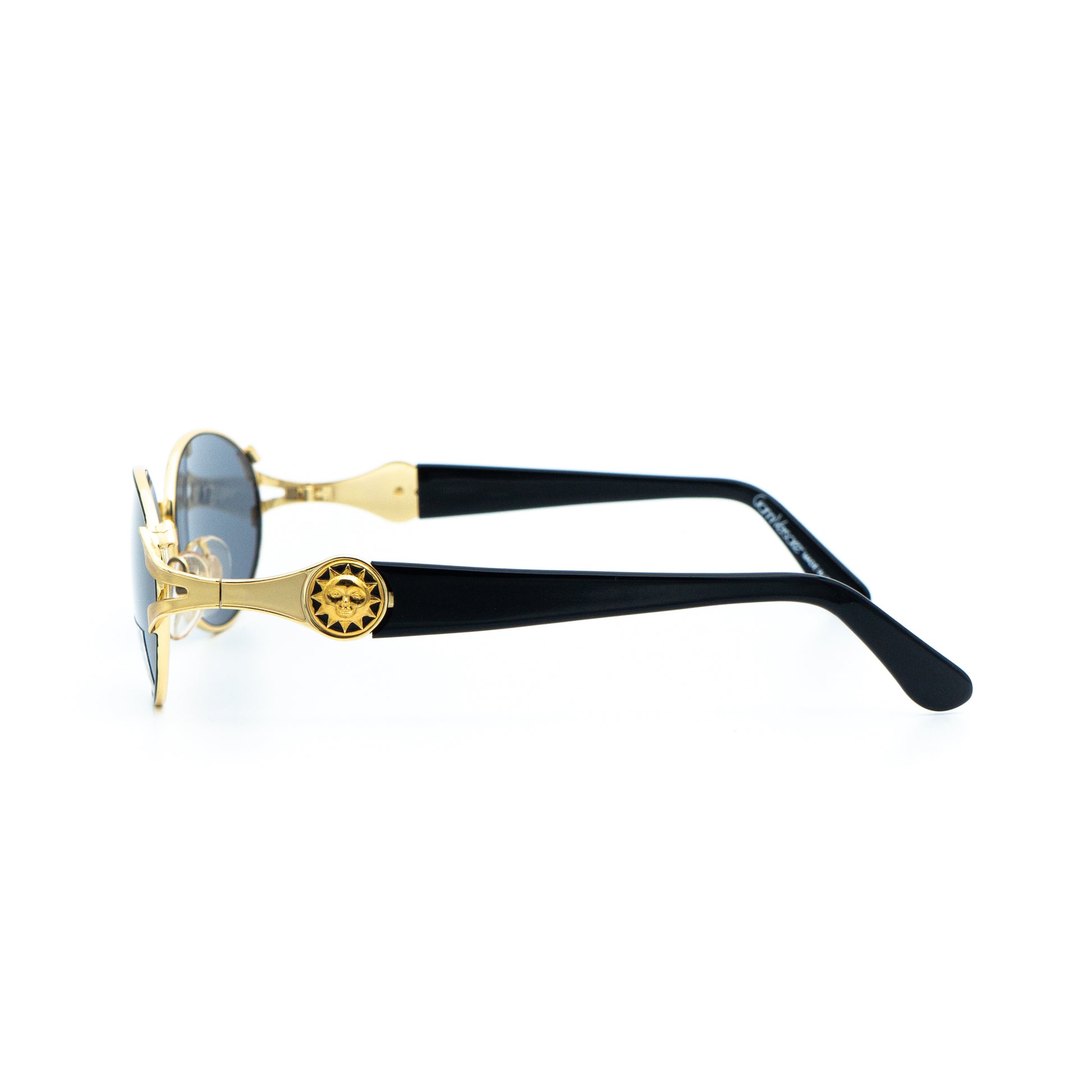 Gianni VERSACE mod 1231 Oval Gold Sunglasses Vintage