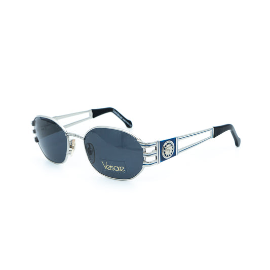 Gianni VERSACE mod 3047 Oval Silver Sunglasses Vintage