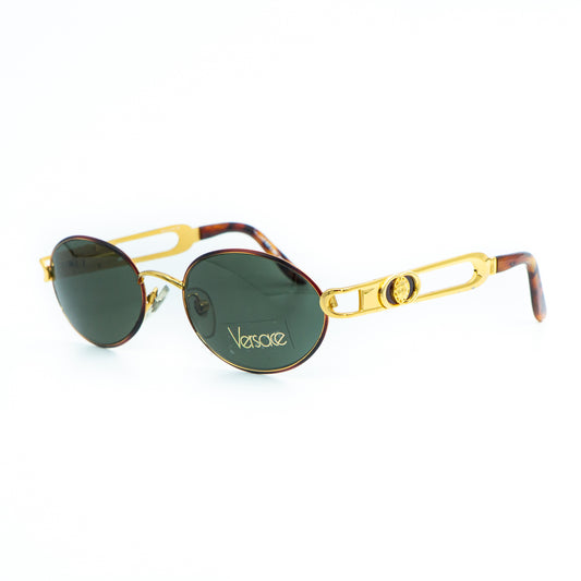 Gianni VERSACE mod 3130 Oval Gold Sunglasses Vintage