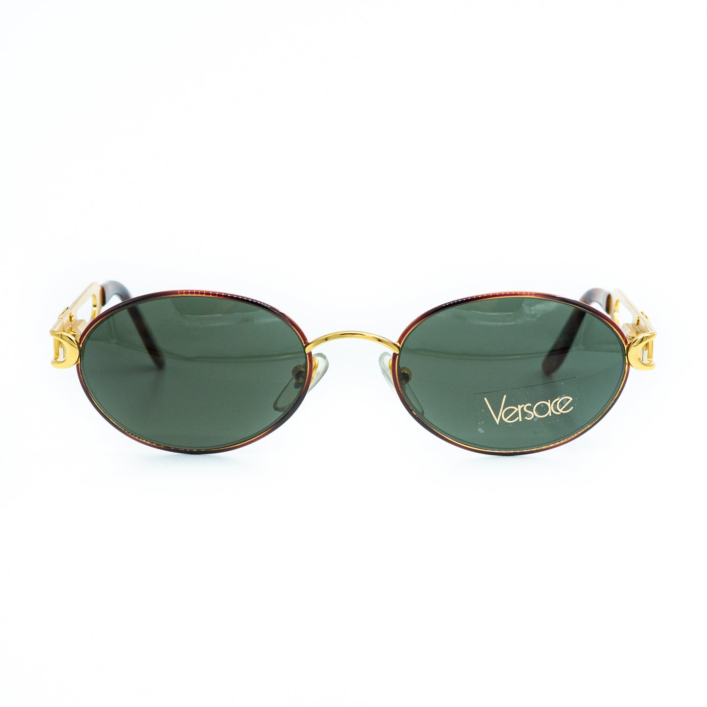 Gianni VERSACE mod 3130 Oval Gold Sunglasses Vintage