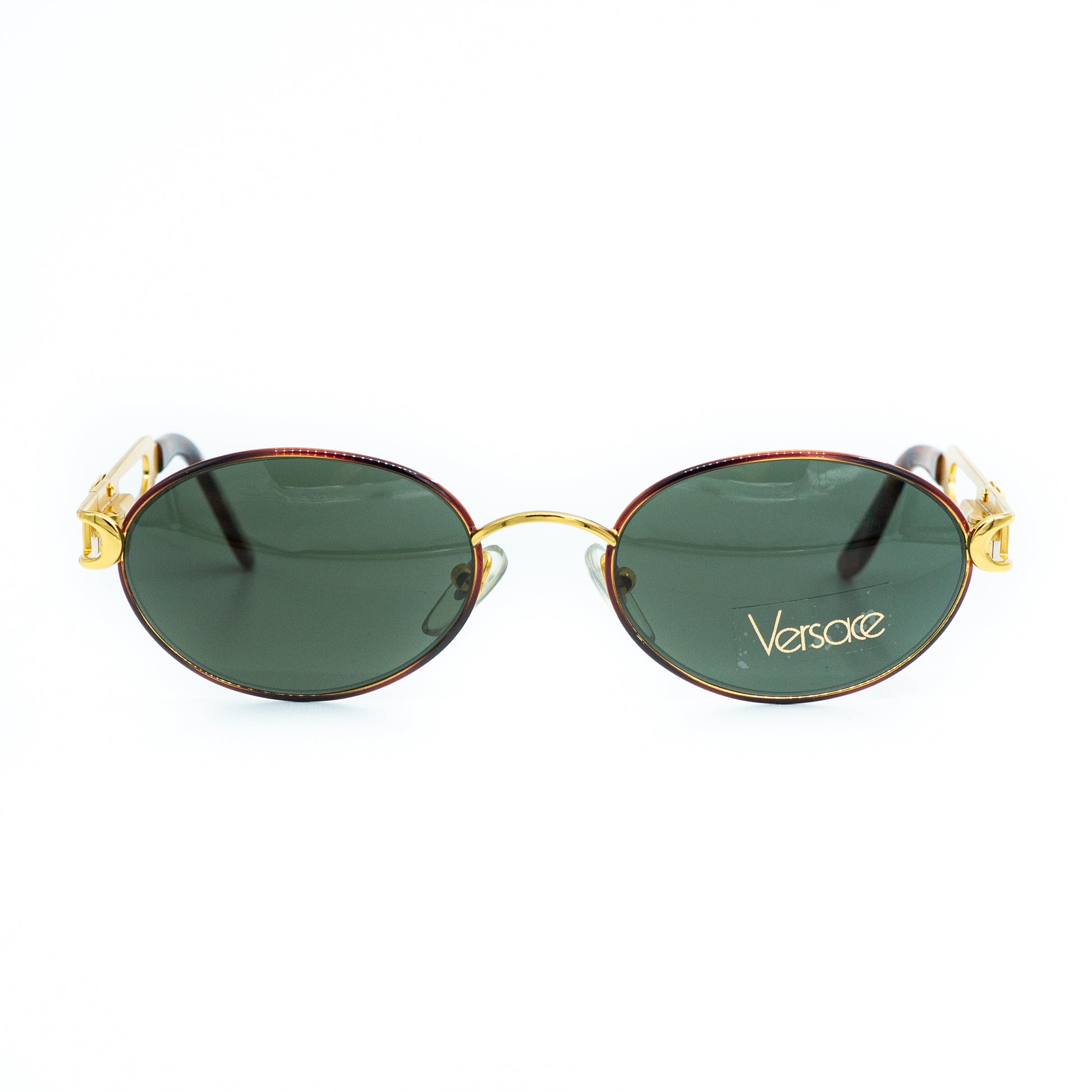 Gianni VERSACE mod 3130 Oval Gold Sunglasses Vintage