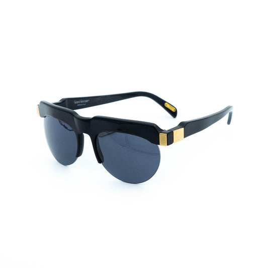  Gianni Versace Mod 397 Black Gold Rare Sunglasses Vintage 
