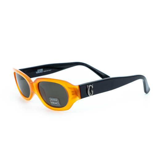 Gianni Versace Mod 531/B black orange vintage sunglasses