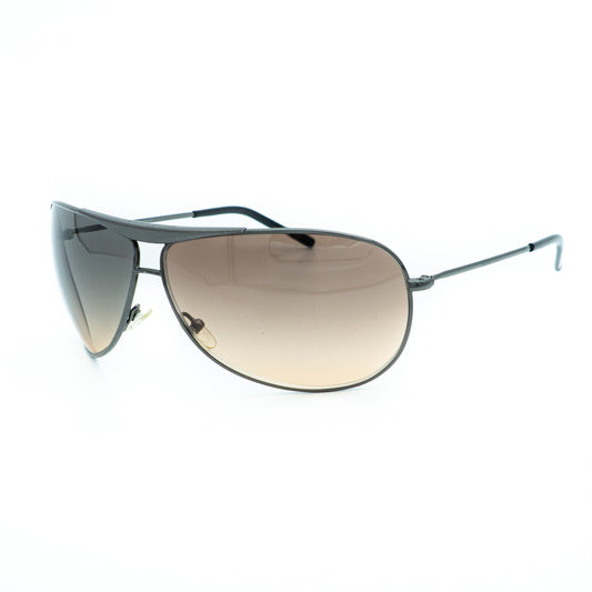 Giorgio Armani GA 134/S Silver Aviator Mask Sunglasses Vintage