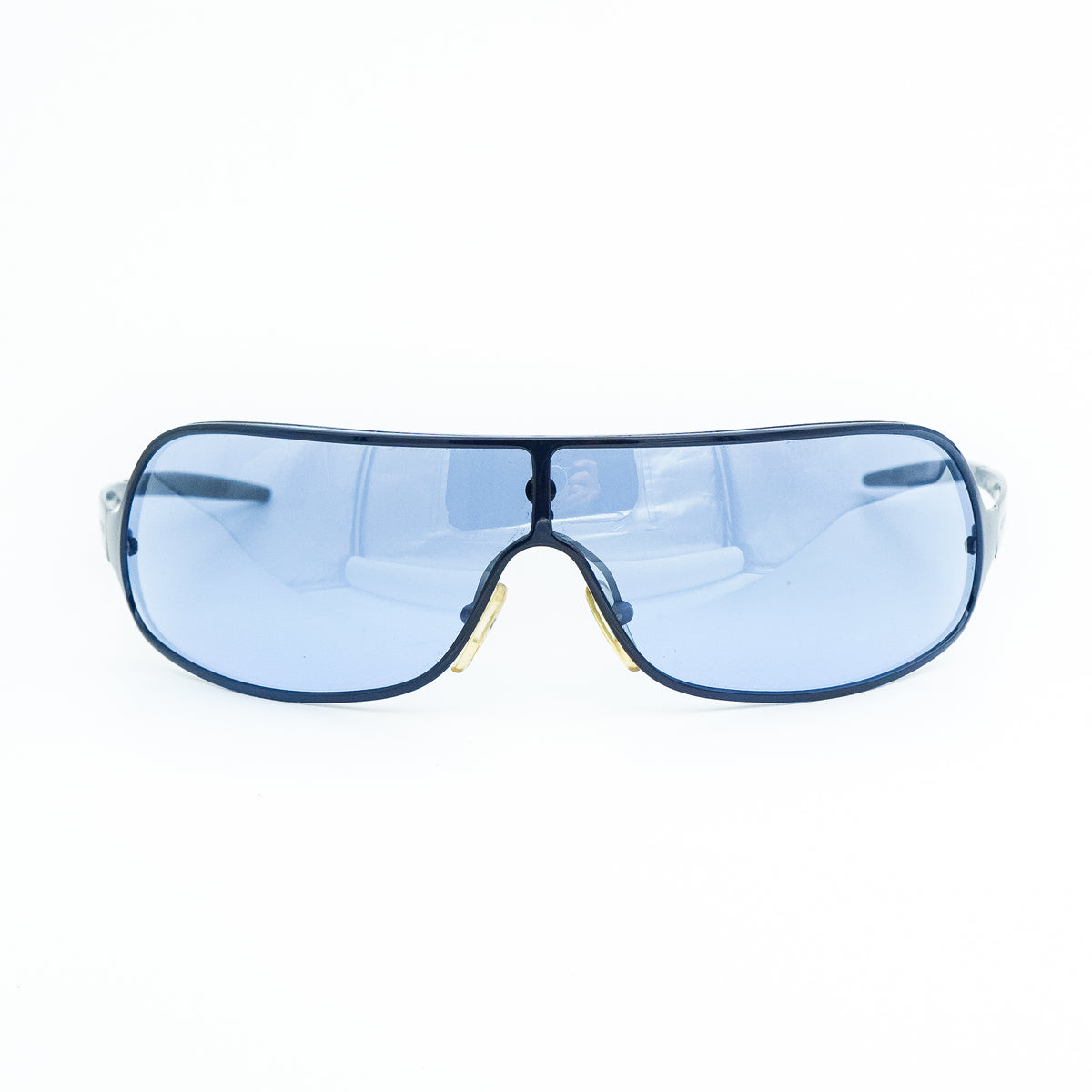 Gucci GG 1661 Blue Shield Mask Sunglasses Vintage