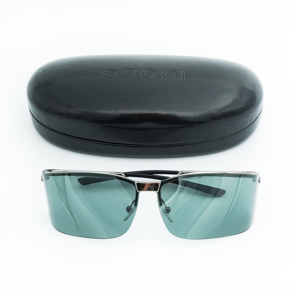 Gucci GG 1712 Rimless Silver Sunglasses Vintage