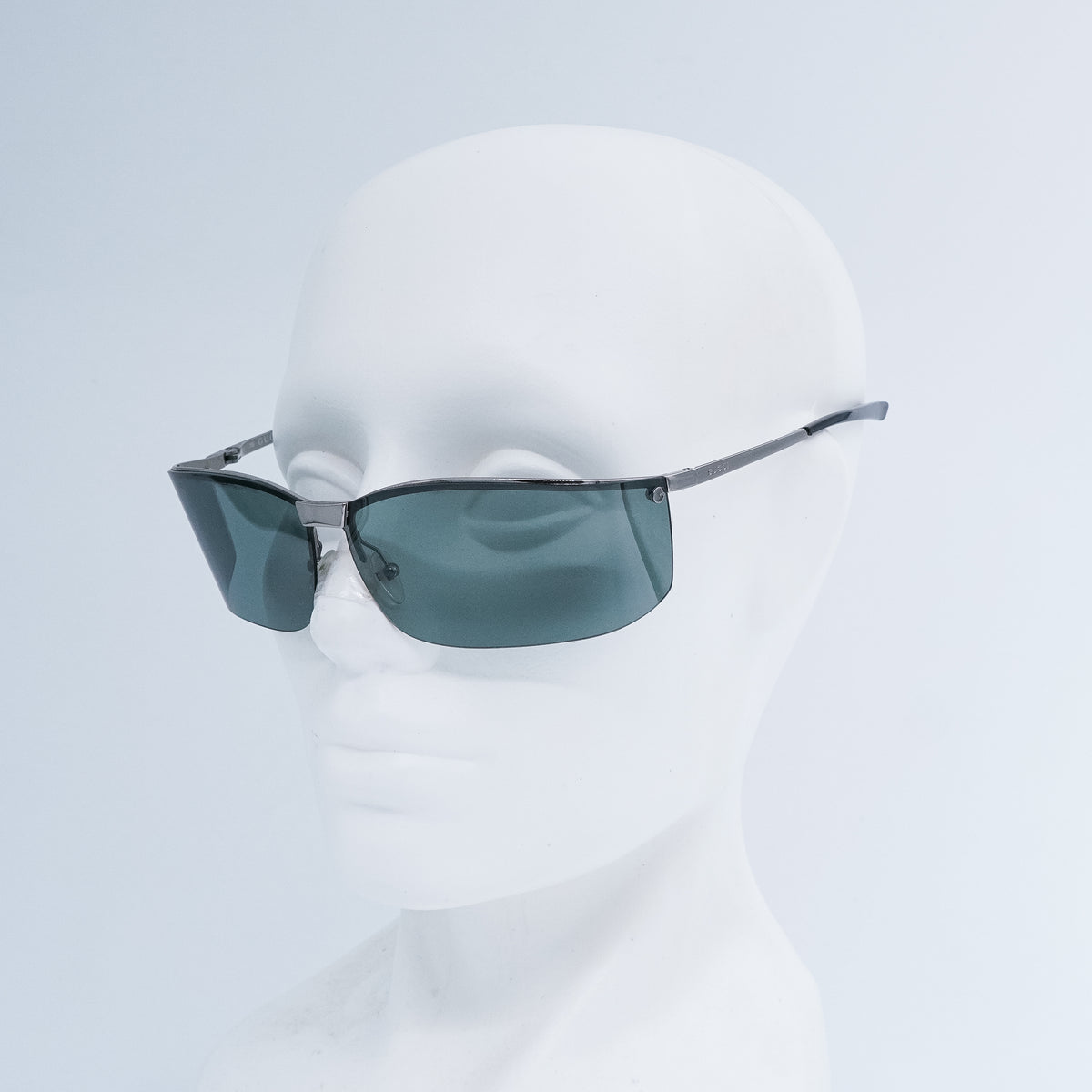 Gucci GG 1712 Rimless Silver Sunglasses Vintage