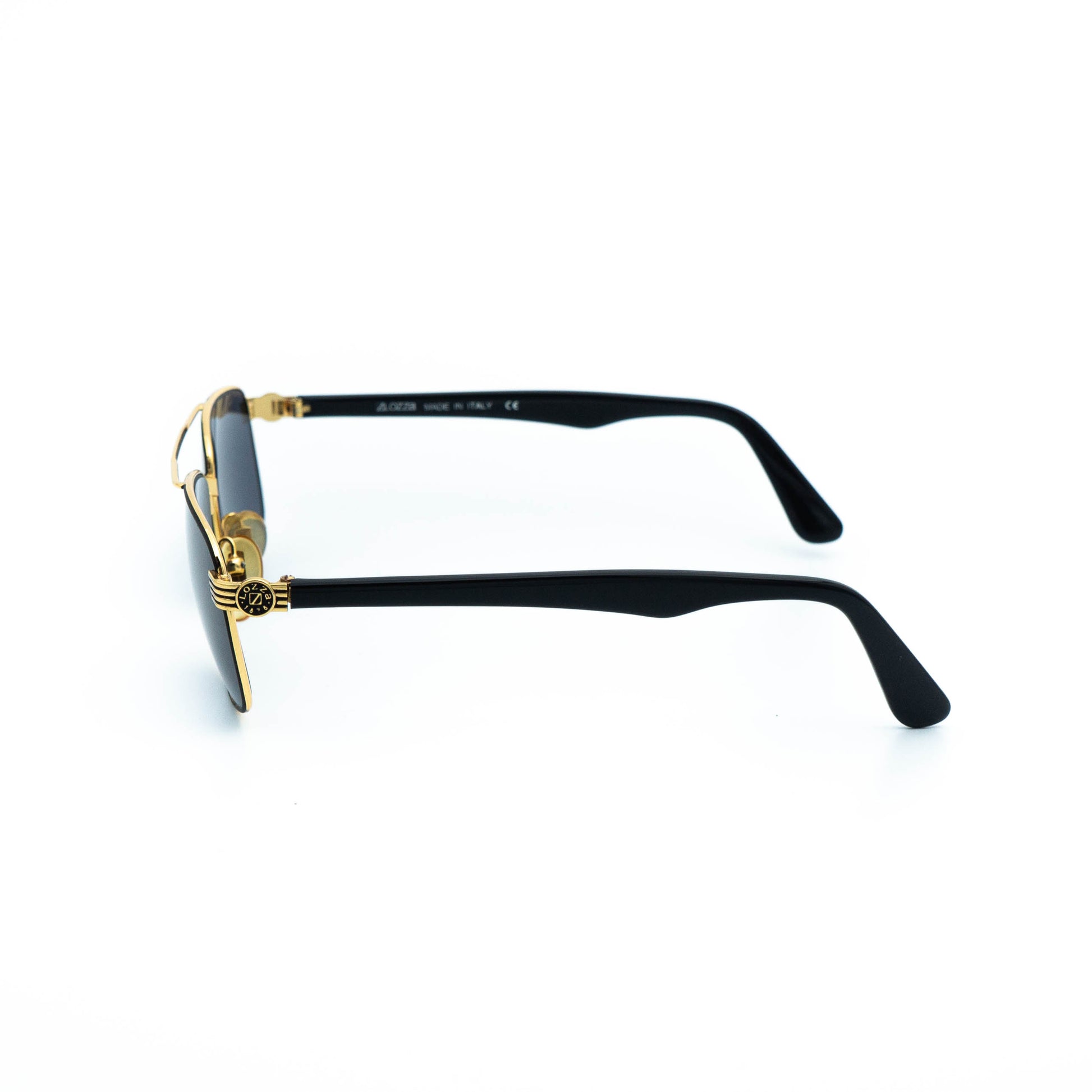 LOZZA LS 2049 Black Gold Sunglasses Vintage