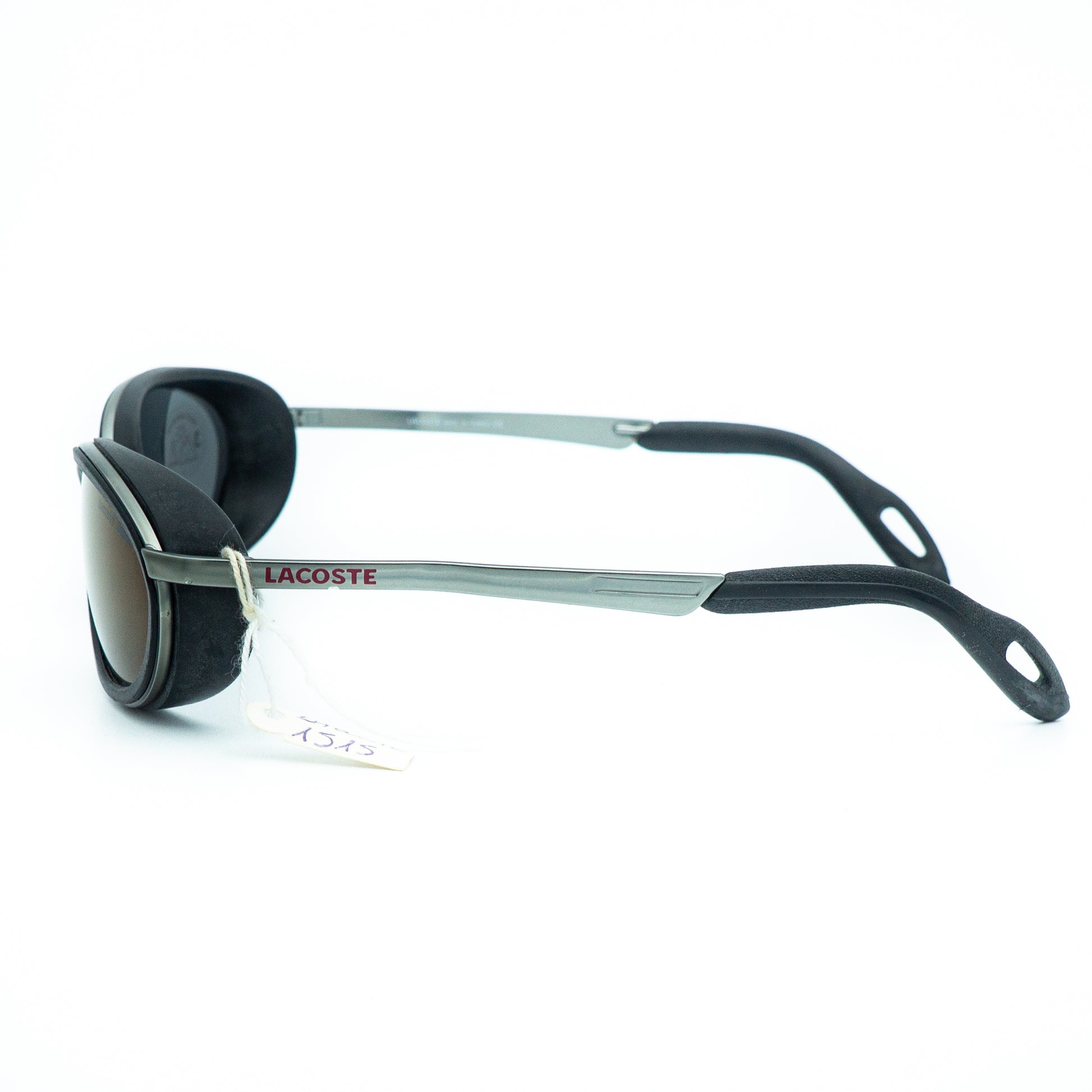 Lacoste Sport 1515 Black Oval Sunglasses Vintage