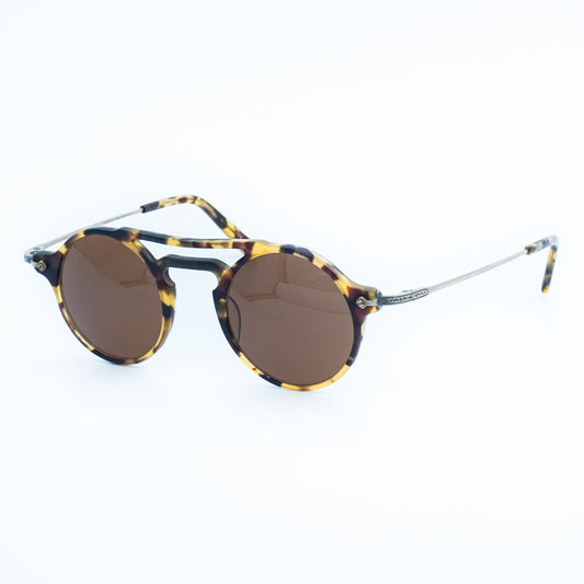 Masunaga GMS-814 Limited Edition Round Brown Sunglasses Vintage