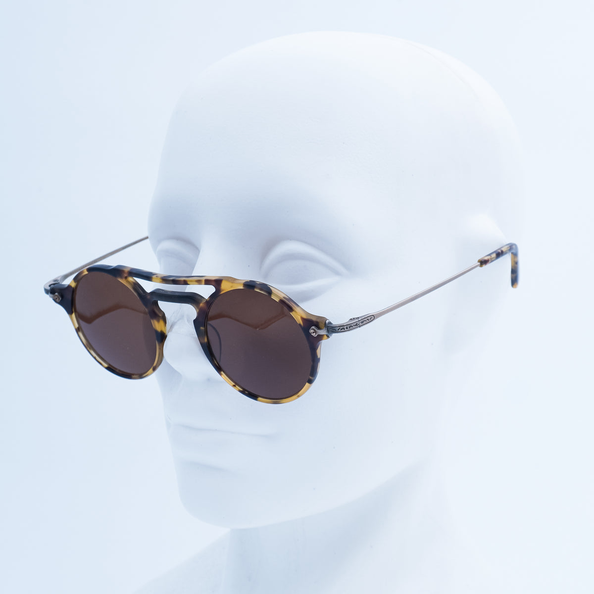 Masunaga GMS-814 Limited Edition Round Brown Sunglasses Vintage