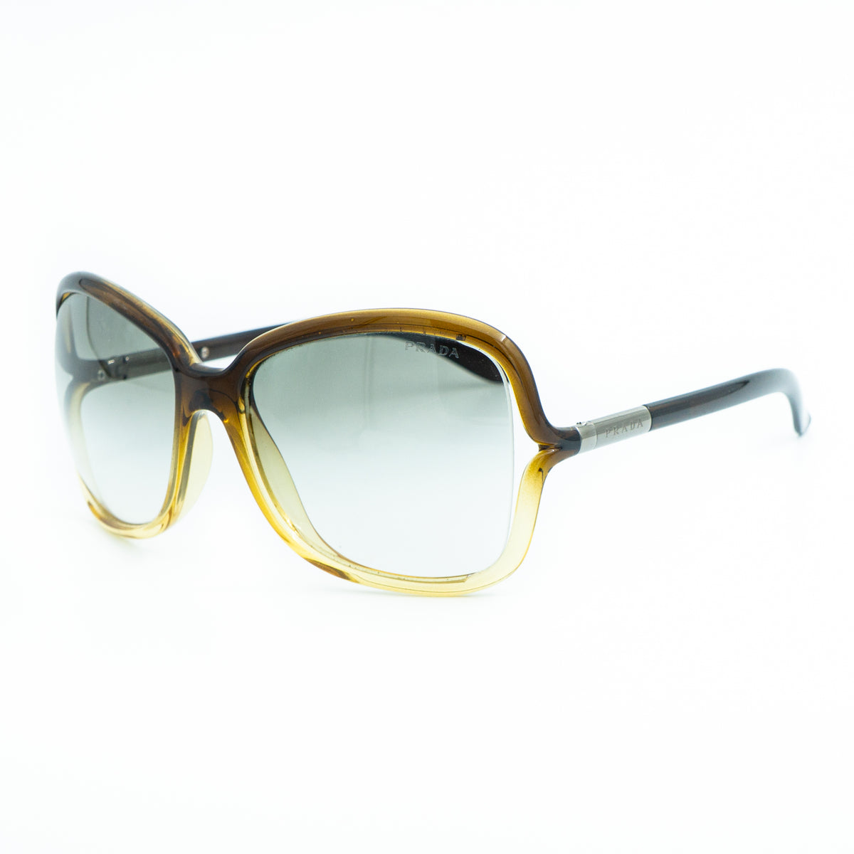 PRADA PR 28LS Brown Oversized Sunglasses Vintage