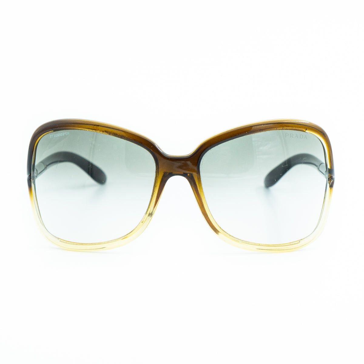 PRADA PR 28LS Brown Oversized Sunglasses Vintage