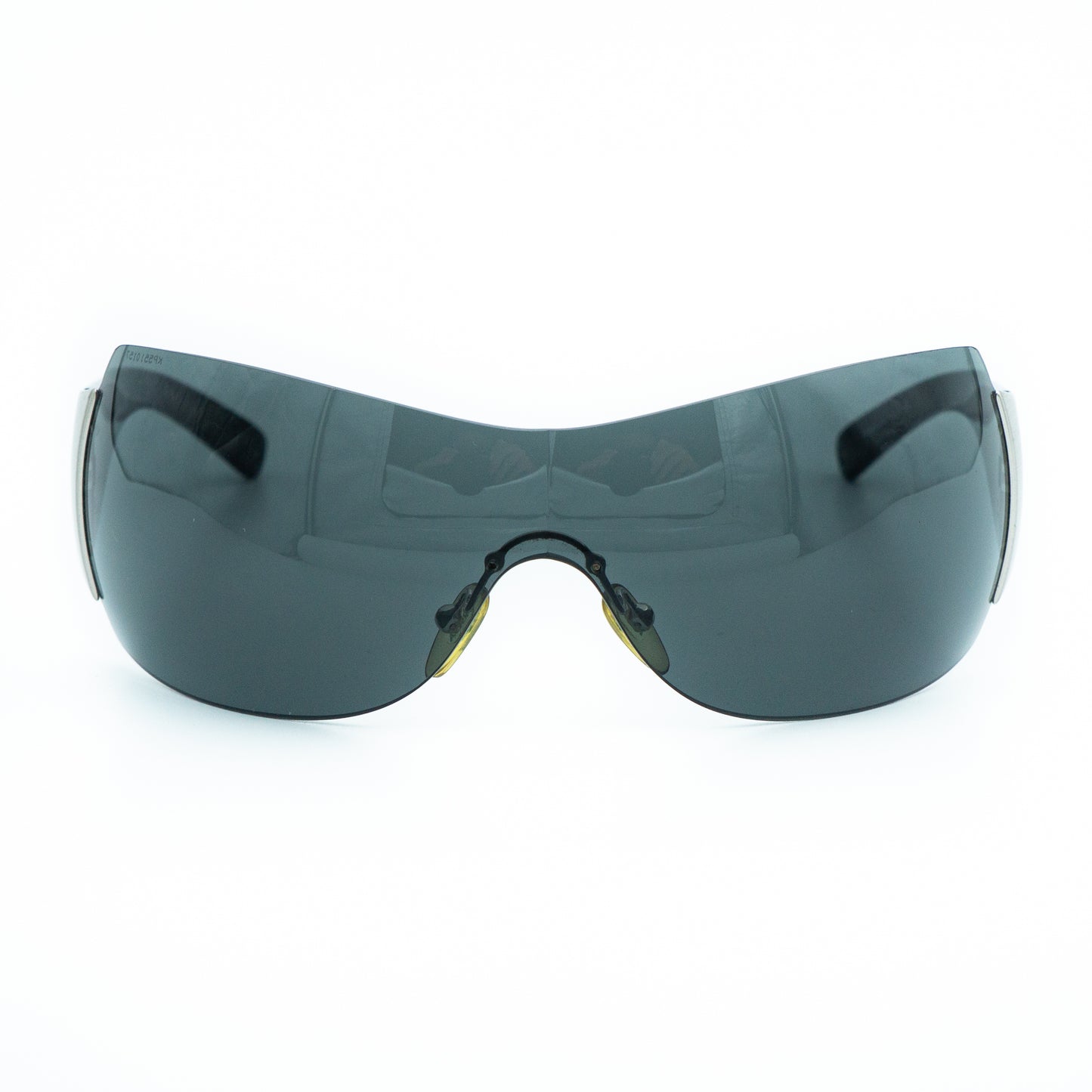 PRADA SPR04I RAM3875AA Black Shield Mask Sunglasses Vintage
