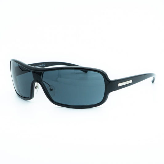 PRADA SPR10D Shield Mask Black Sunglasses Vintage