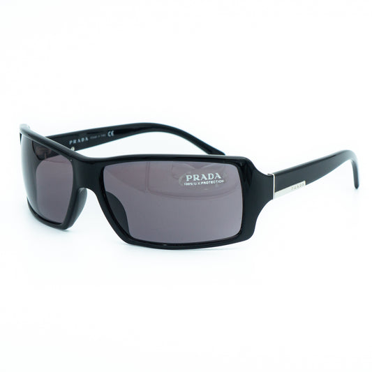 PRADA SPR24G Black Rectangle Sunglasses Vintage