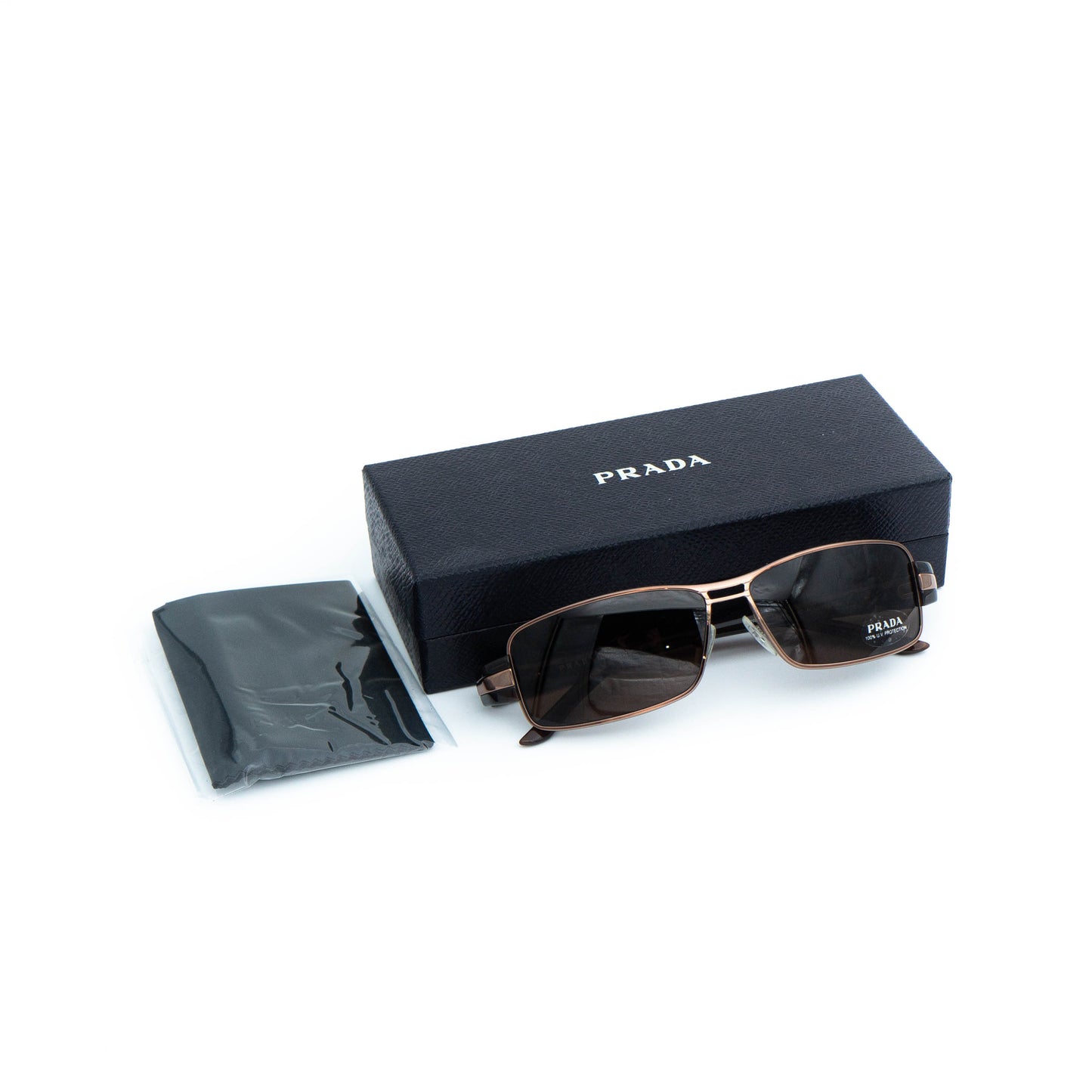 PRADA SPR50H Bronze Brown Sunglasses Vintage