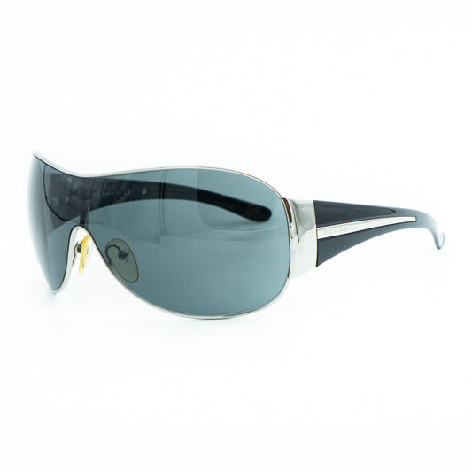 PRADA SPR52H Black White Shield Mask Sunglasses Vintage