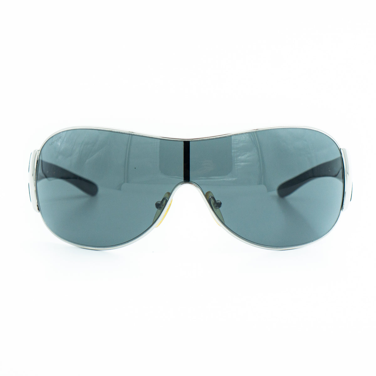 PRADA SPR52H Black White Shield Mask Sunglasses Vintage
