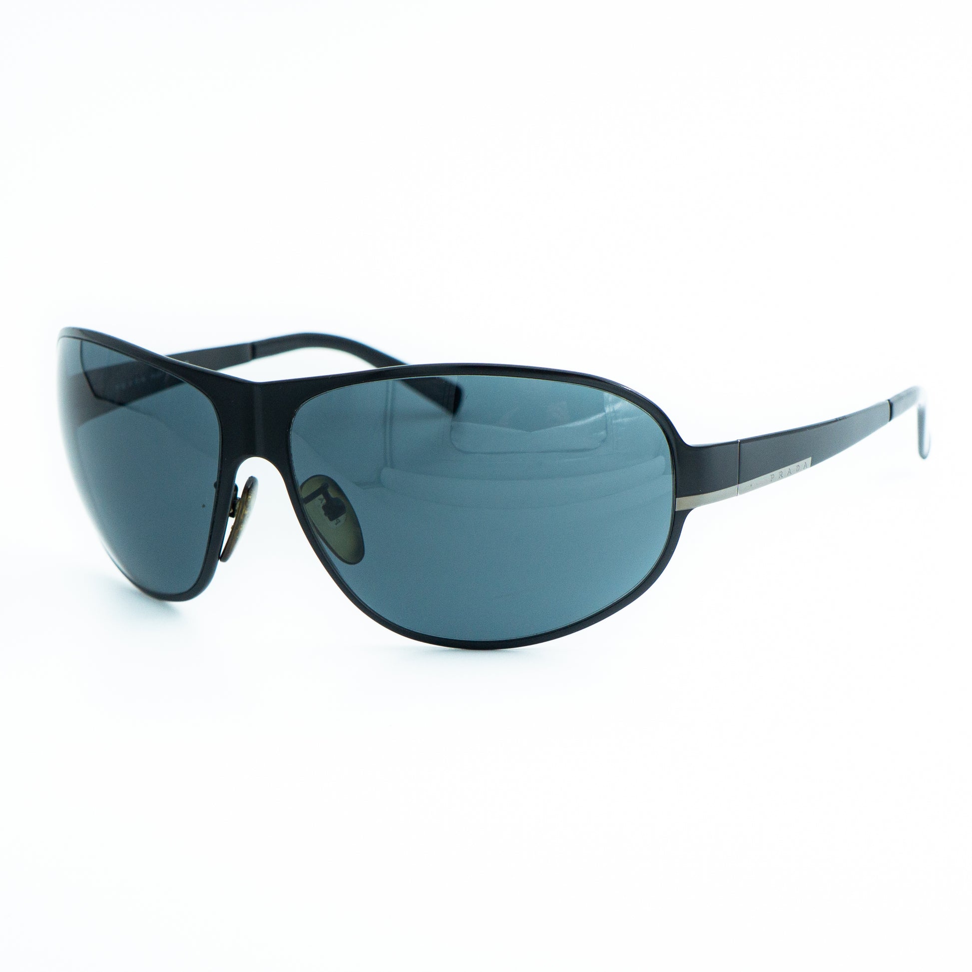 PRADA SPR55F Mask Black Sunglasses Vintage