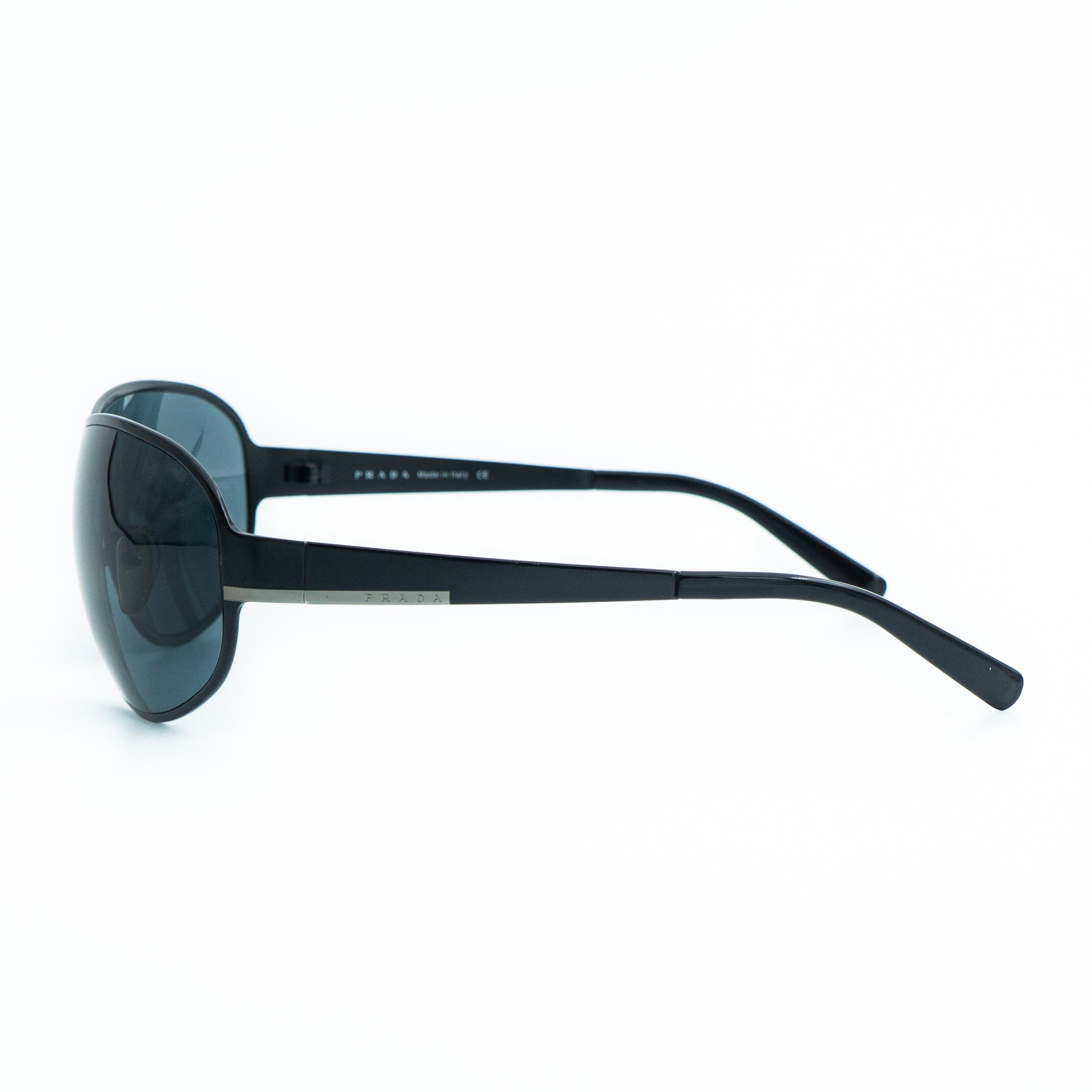PRADA SPR55F Mask Black Sunglasses Vintage