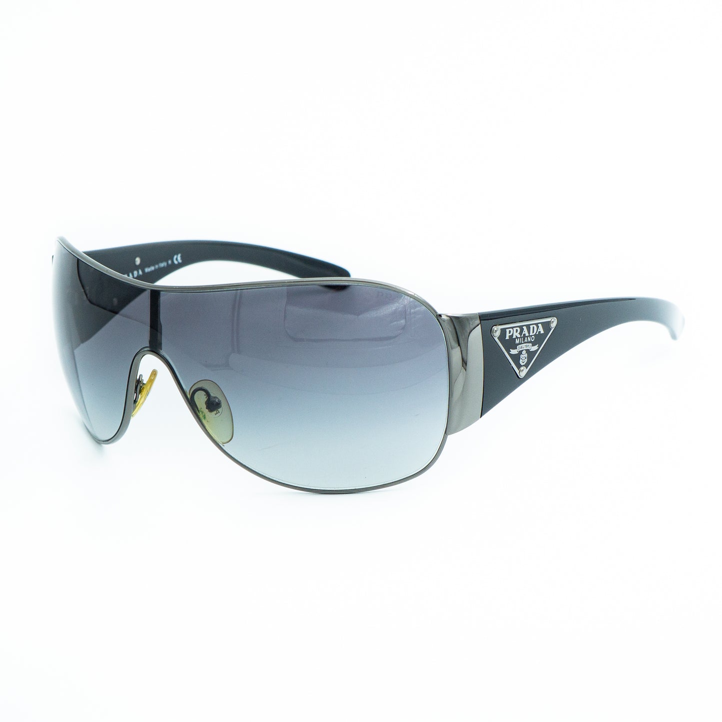 PRADA SPR57L Black Shield Mask Sunglasses Vintage