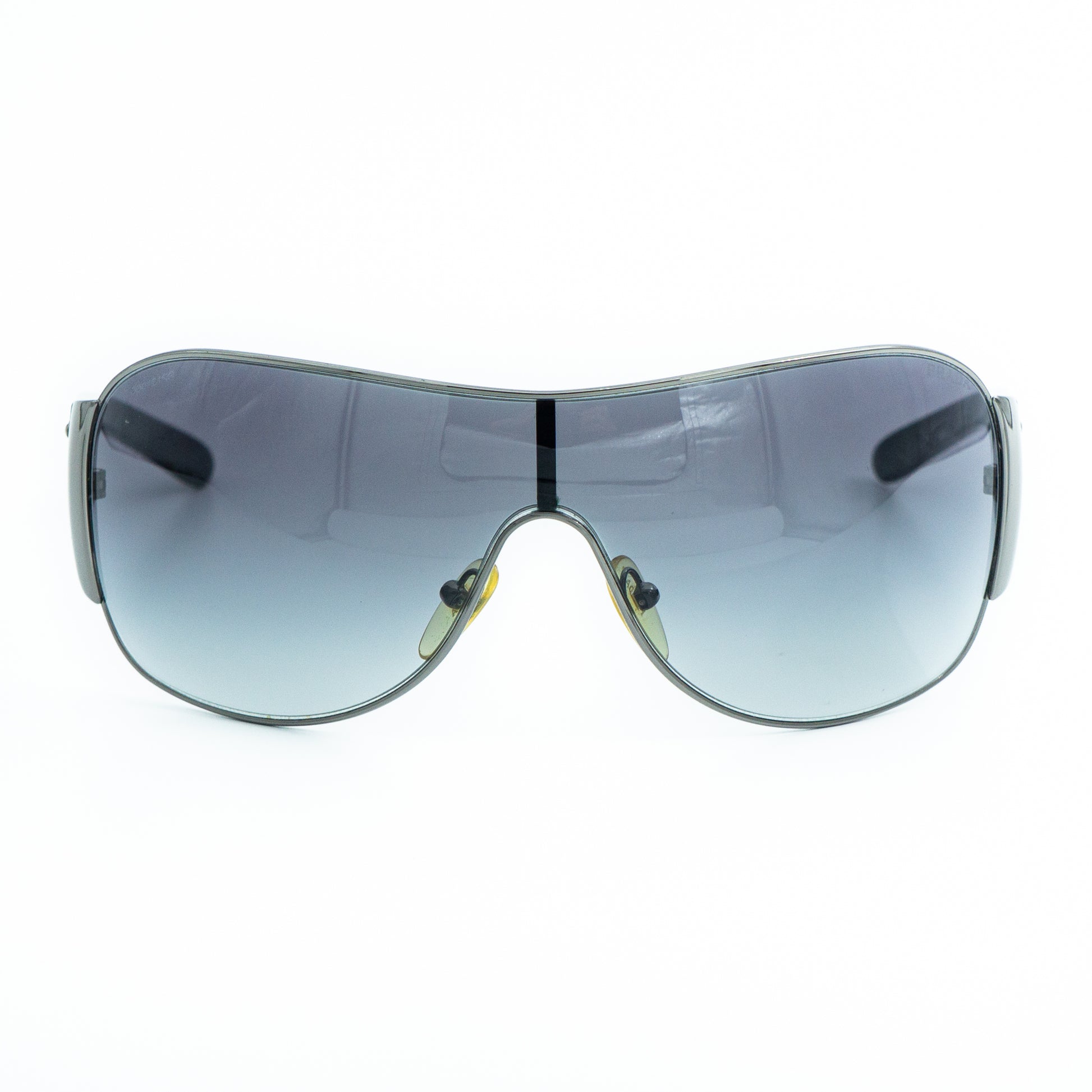 PRADA SPR57L Black Shield Mask Sunglasses Vintage