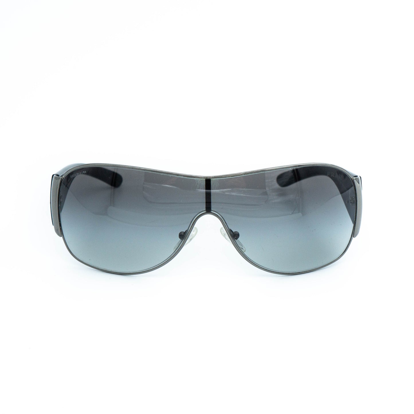 PRADA SPR57L Women Shield Mask Black Sunglasses Vintage