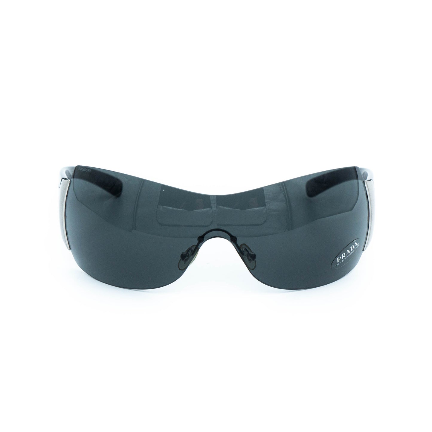 PRADA SPR 04I Black Shield Mask Sunglasses Vintage