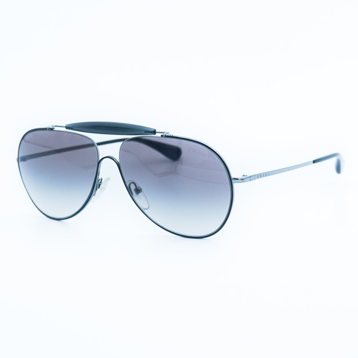 PRADA SPR 56S Aviator Black Sunglasses Vintage