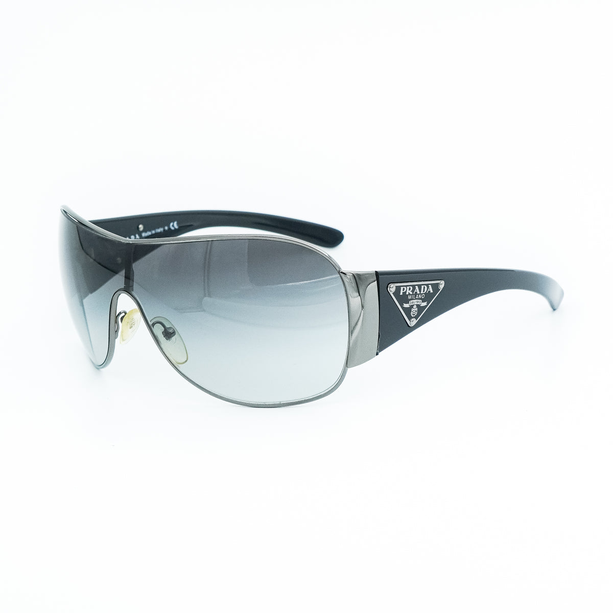 PRADA SPR 57L Black Shield Mask Sunglasses Vintage