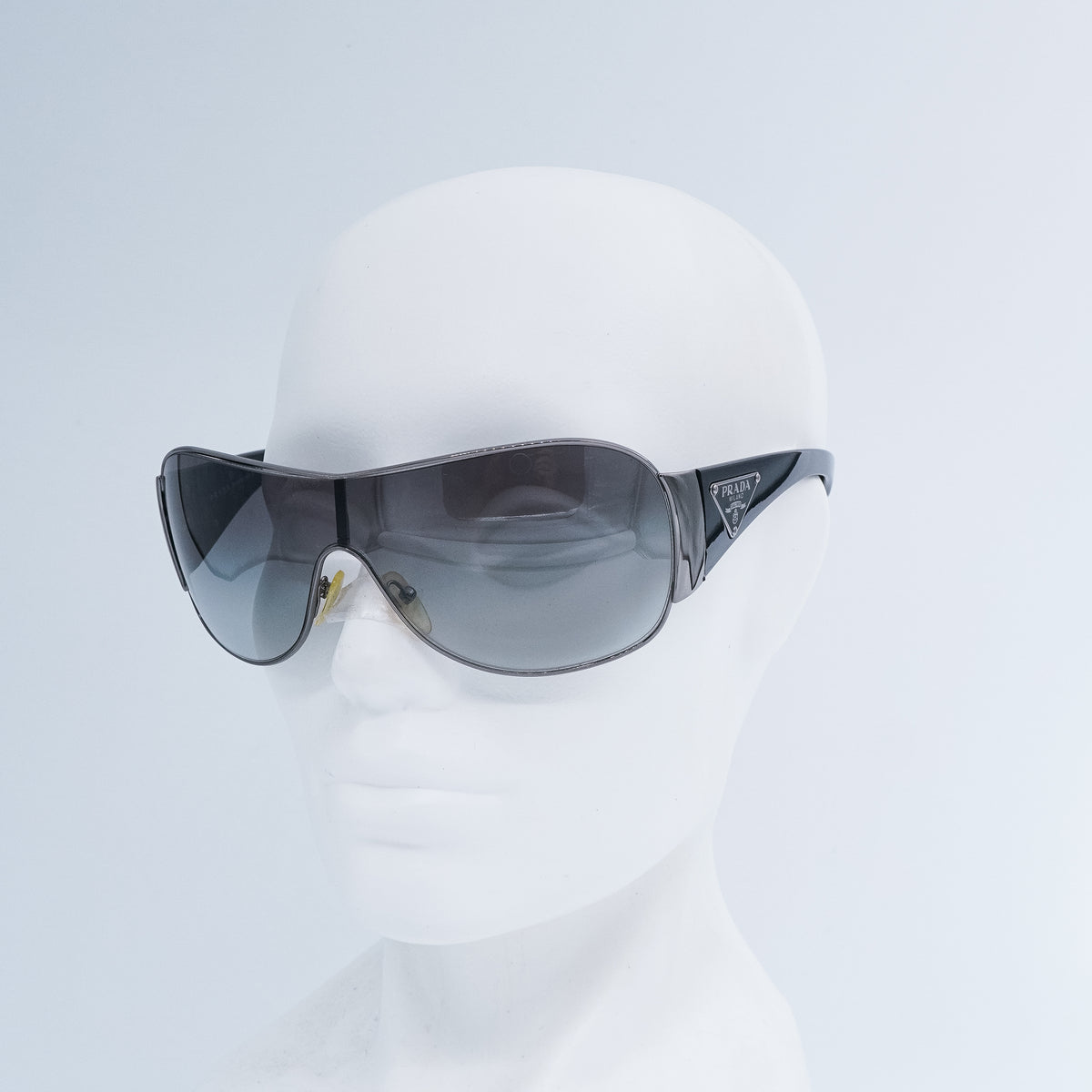 PRADA SPR 57L Black Shield Mask Sunglasses Vintage