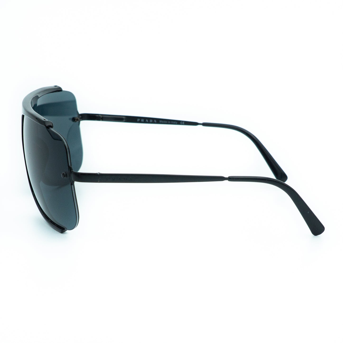 Prada SPR01G Black Shield Mask Sunglasses Vintage